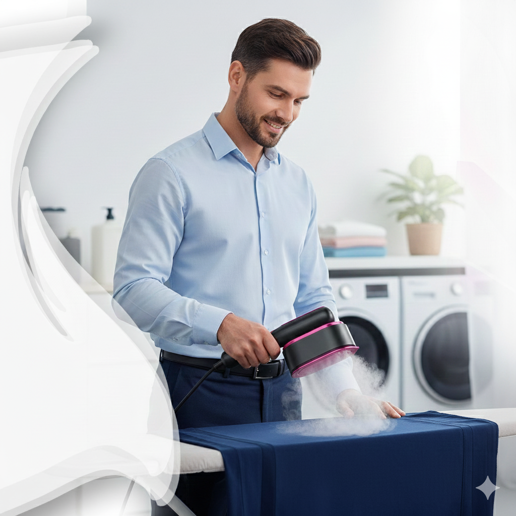 Portable Handheld Steam Iron – Fast Heat, 5-Speed, Travel-Ready