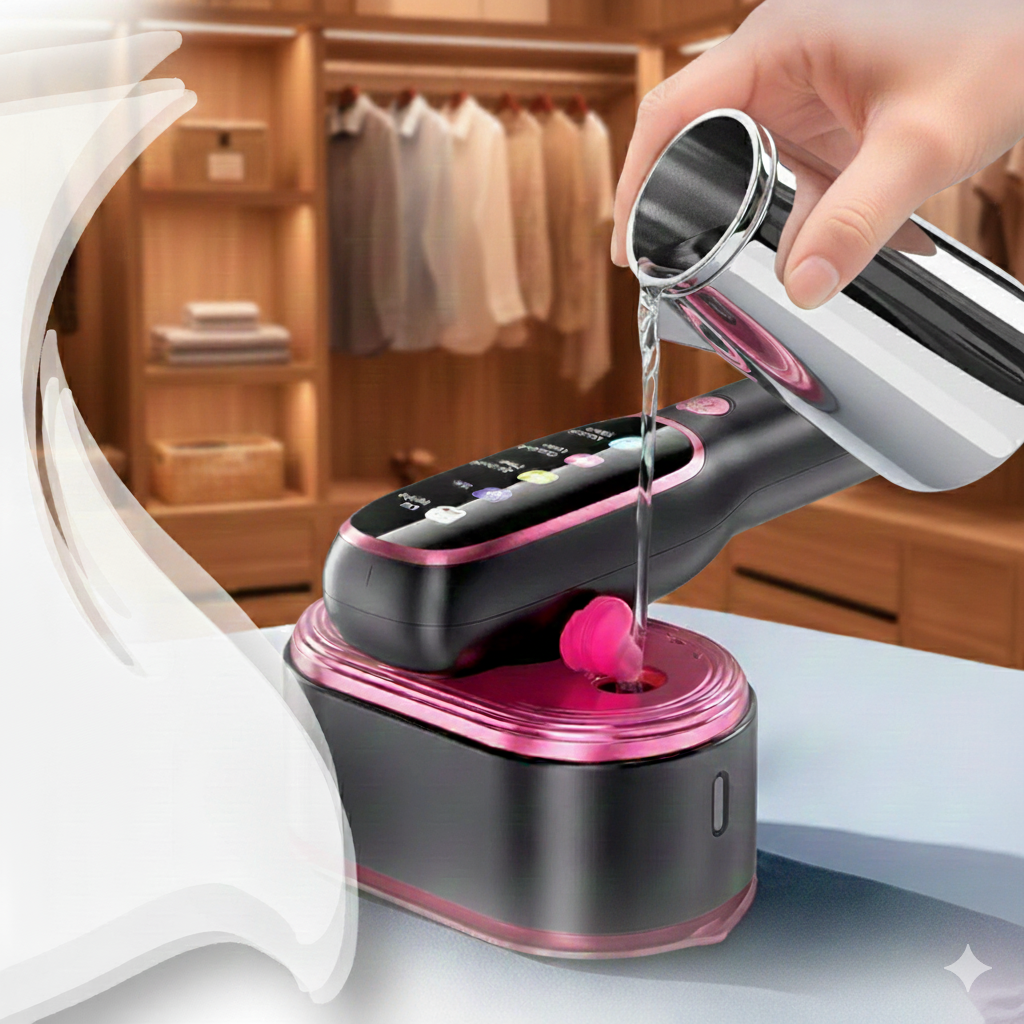 Portable Handheld Steam Iron – Fast Heat, 5-Speed, Travel-Ready