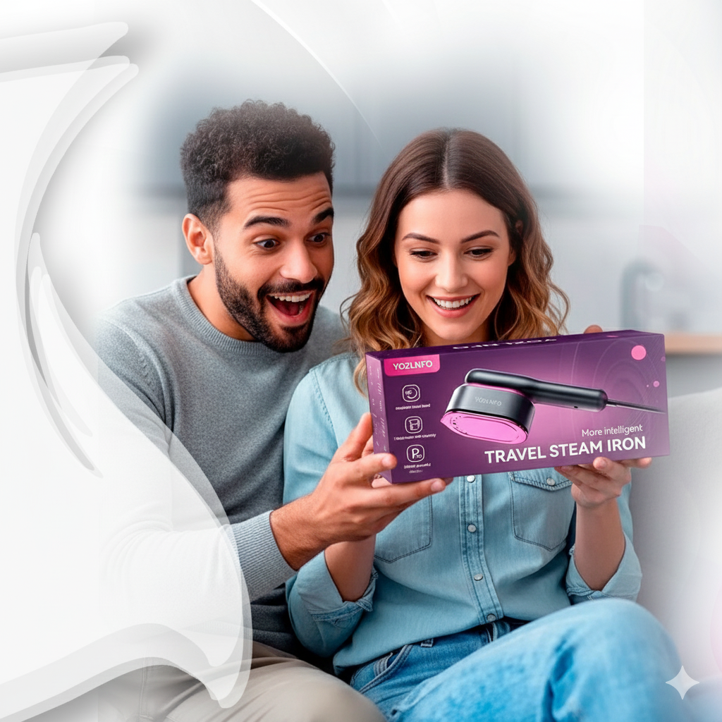 Portable Handheld Steam Iron – Fast Heat, 5-Speed, Travel-Ready