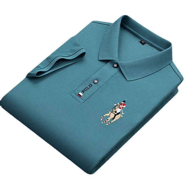 Premium Embroidered Cotton Polo for Men – Breathable, Casual & Elegant (Up to 4XL)