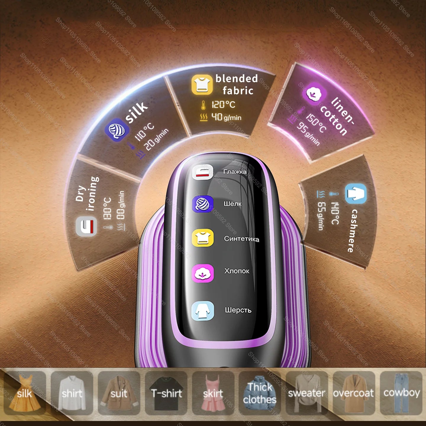 Portable Handheld Steam Iron – Fast Heat, 5-Speed, Travel-Ready