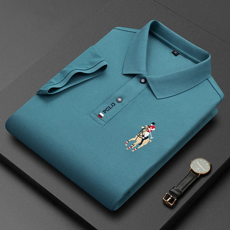 Premium Embroidered Cotton Polo for Men – Breathable, Casual & Elegant (Up to 4XL)