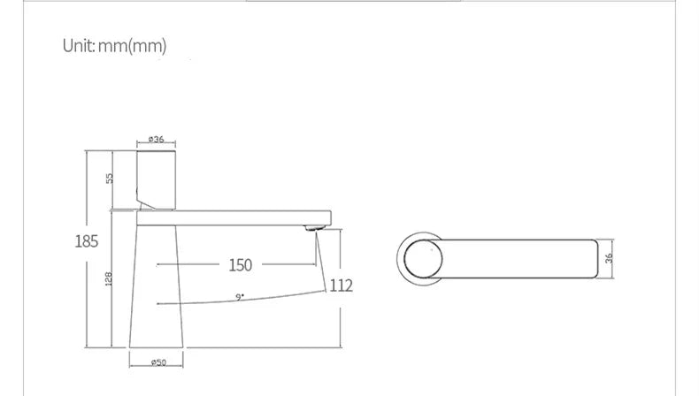 Brushed Gold Solid Brass Bathroom Basin Faucet – Premium Hot & Cold Mixer Tap