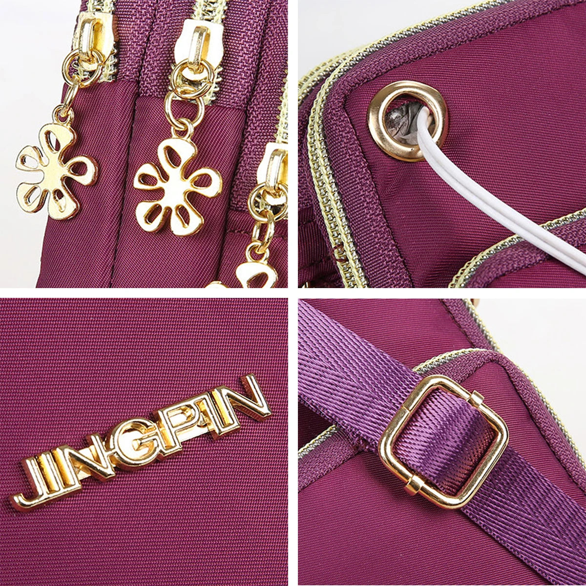 Mommy Must-Have! 2024 Fashion Crossbody Mini Phone Bag – Neck Hanging, Durable Oxford, Running Cover Utility