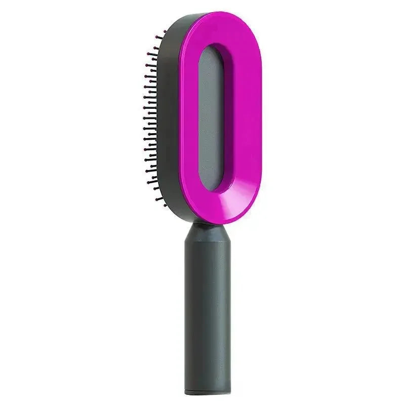 Self-Cleaning Scalp Massage Hair Brush – 3D Air Cushion Detangling Comb
