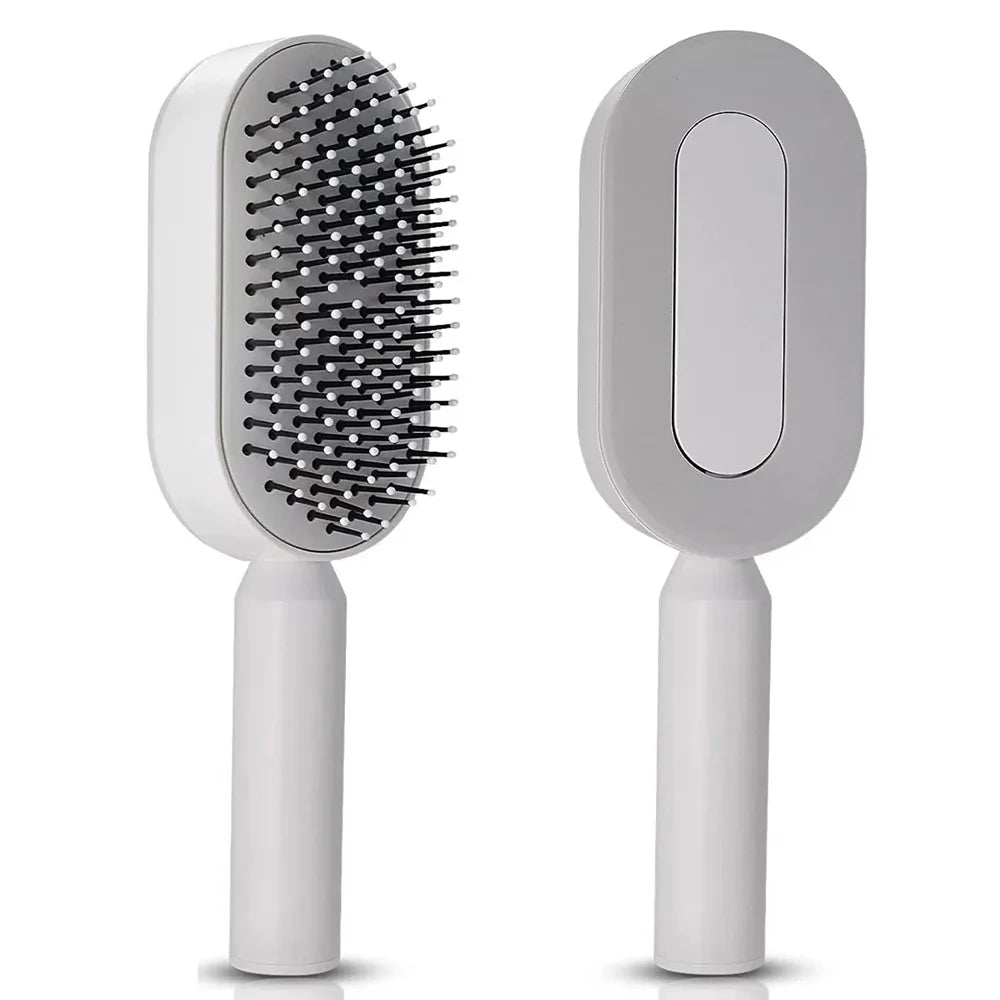 Self-Cleaning Scalp Massage Hair Brush – 3D Air Cushion Detangling Comb