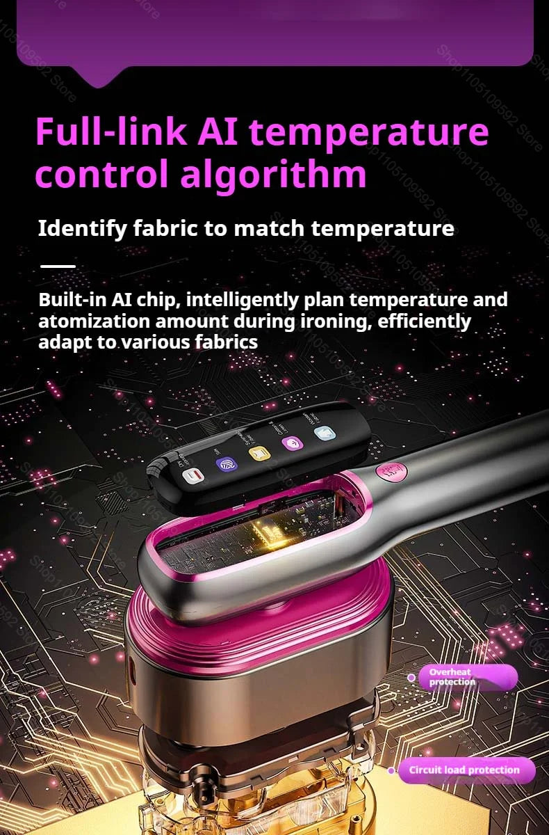 Portable Handheld Steam Iron – Fast Heat, 5-Speed, Travel-Ready