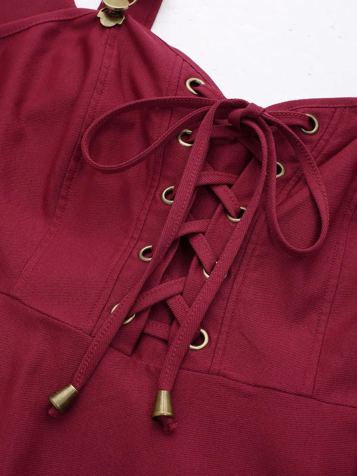 ROSEGAL Plus Size Lace-Up Handkerchief Dress With Pockets And Removable Belt Women's Casual Maxi Dress Deep Red Vestidos