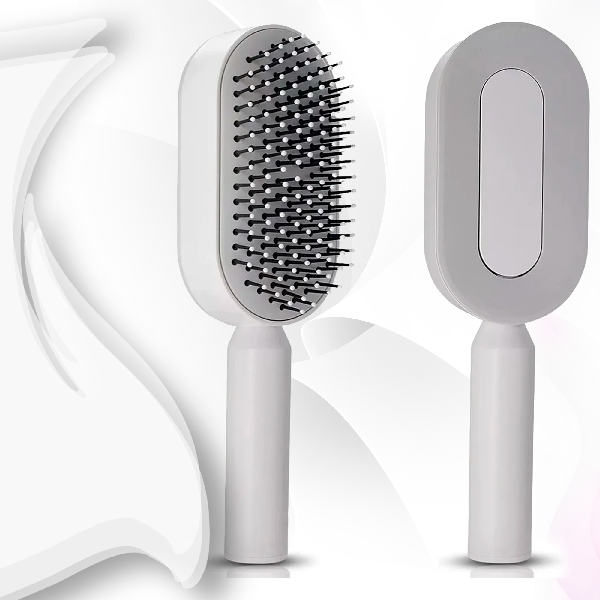 Self-Cleaning Scalp Massage Hair Brush – 3D Air Cushion Detangling Comb